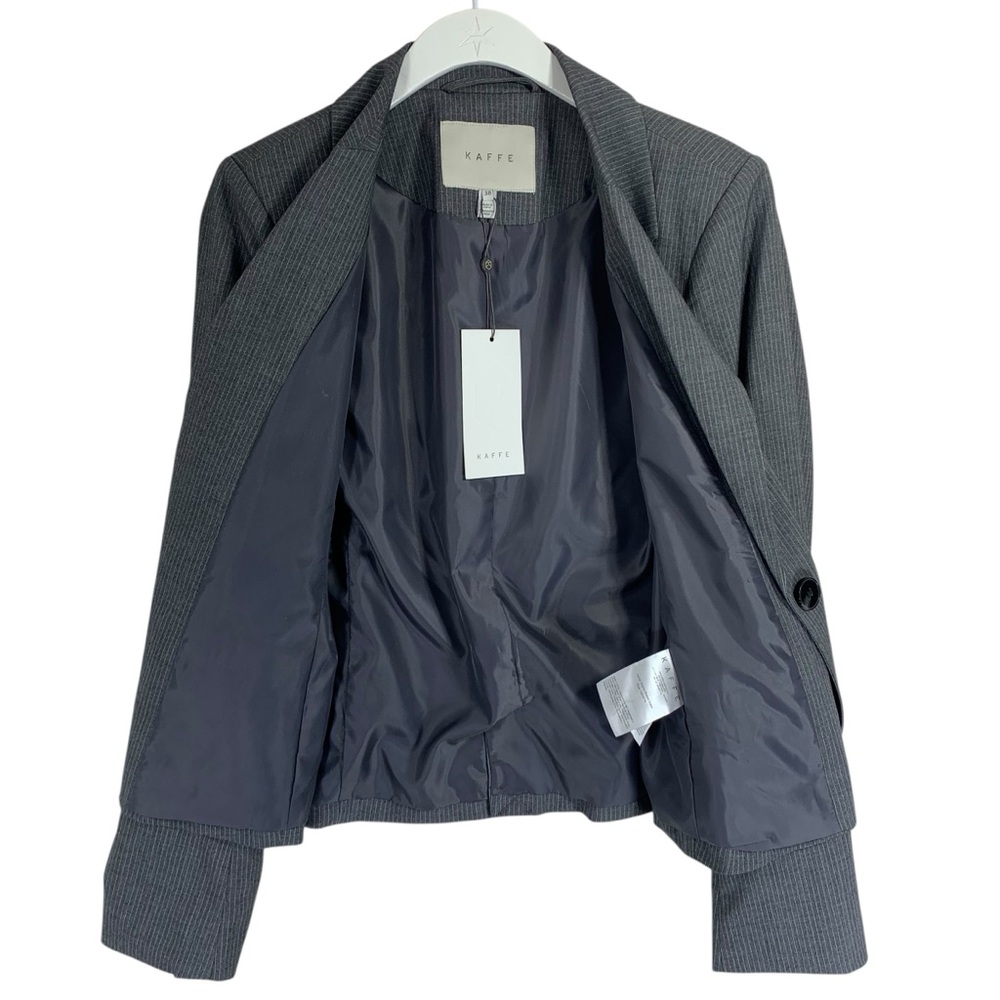 NWT Kaffe Blazer 'Ellie' in Mottled Grey Women's Charcoal Blazer size38 - Picture 8 of 14